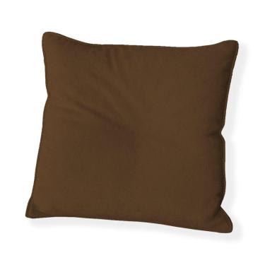 Imagem de Capa Para Almofada Quadrada Veludo 40x40cm - 7 Decor Marrom