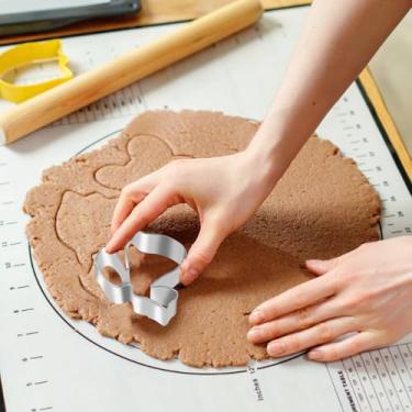 Imagem de 6 peças cortadores de biscoito de formatura extragrande boné de formatura diploma formas de medalhão de aço inoxidável molde de cortador de biscoito gigante para celebração de cozinha