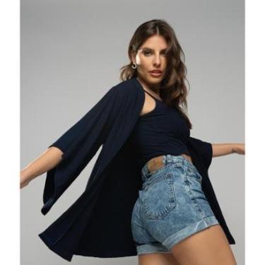 Imagem de Kimono Salvatore Fashion Canelado Feminino-Feminino