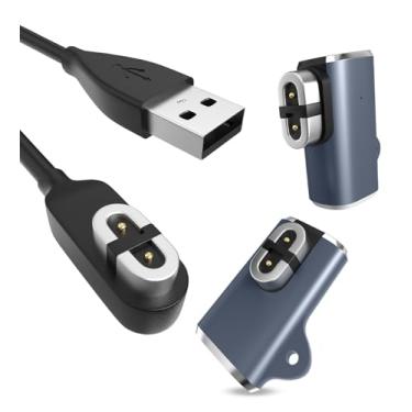Imagem de Yaekea Carregador para fones de ouvido Shokz Openrun/Openrun Pro/Opencomm/OpenRun Mini e Aftershokz Aeropex AS800 com adaptador USB C, cabo de carregador magnético USB de 1 m para fones de ouvido de