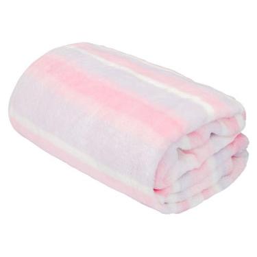 Imagem de Manta Cobertor Listras Pimpolho Supermacia 3m+ Rosa - Buba