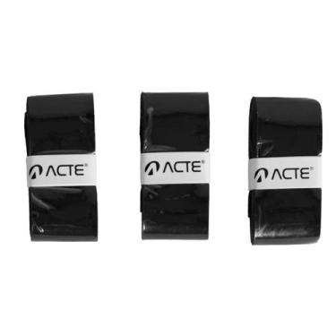 Imagem de Overgrip C/ 3 Unidades Bt103 Acte Sports P/ Raquete De Tênis, Preto
