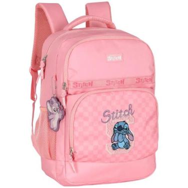 Imagem de Mochila stitch colegial 21 litros oficial ref. ms50051sc - LUXCEL, Ros