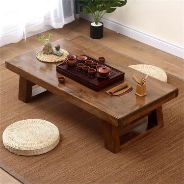 Imagem de Mesa De Assoalho Japonesa, Mesa De Centro Da Madeira Maciça De Tatami, Baixa Tabela De Chá/mesa De Jantar, Para A Sala De Visitas, Salas De Recepção, One Color, 120x60x35cm