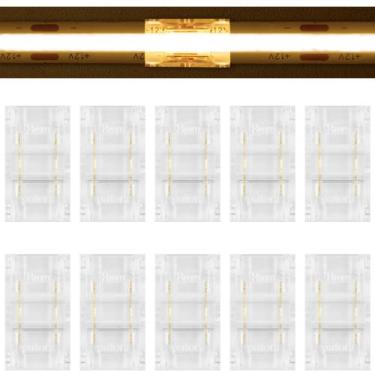 Imagem de KIT 10 EMENDA RETA CONECTOR DE FITA DE LED 8mm - Blumenau Iluminação