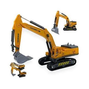 Imagem de Guindaste Grua Gigante Retroescavadeira e Escavadeira Articulada Com M