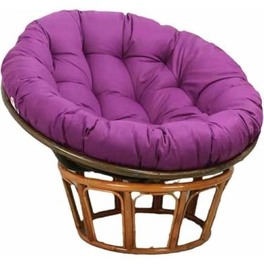 Imagem de Almofada grossa e macia para cadeira - Tecido de algodão grosso e acolchoado, assento de chão macio e redondo, cadeira de balanço, varanda, sala de estar ou dormitório universitário.