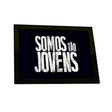 Imagem de Quadro Decorativo Frases Somos Tão Jovens Decoração Poster Quarto Sala