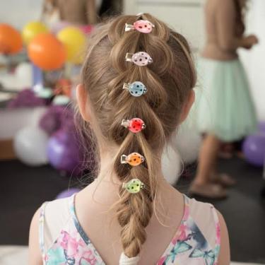 Imagem de Clipes de cabelo de joaninha | 10 peças de grampo de joaninha | Grampos de cabelo luminosos e bonitos para adolescentes, crianças, meninas, encontros, festas, roupas escolares ao ar livre, decoração