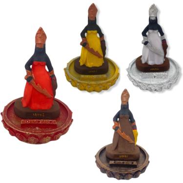 Imagem de Incensário Orixá Iansã 3 Varetas 12cm Resina- Escolha a Cor