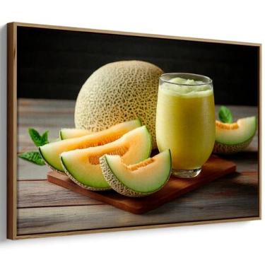 Imagem de Quadro decorativo Melão - Mioquadros, 120x80 cm, Tabaco