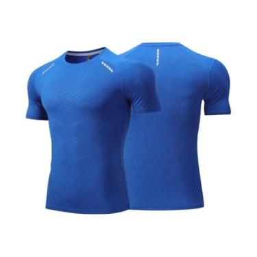 Imagem de Camiseta Masculina De Corrida Em Seda Gelada Fina, Manga Curta, Secage