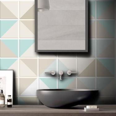 Imagem de Adesivo Destacável Azulejo para Cozinha Triângulo Atacama - TaColado, 