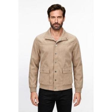 Imagem de Jaqueta masculina suede com botões e bolsos 69390-Masculino