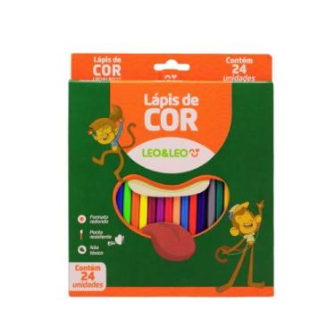 Imagem de Lápis 24 Cores Redondo Flex Leo&Leo Leonora - 4487