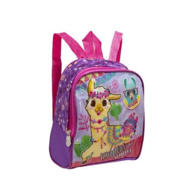 Imagem de Lancheira infantil escolar feminina lhamas bolsa meninas - Clio, Roxo