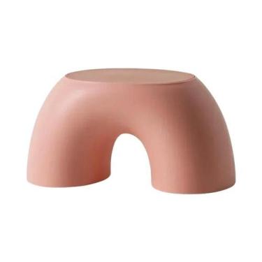 Imagem de Banquinho Infantil De Plástico Arco-Íris Com Assento De Segurança Para