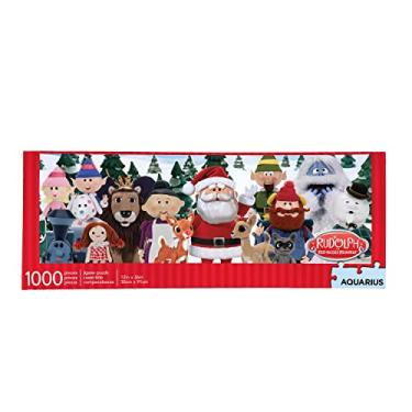 Imagem de AQUARIUS Rudolph the Red Nosed Reindeer Puzzle (Slim 1000 Piece Jigsaw Puzzle) - Glare Free - Precision Fit - Virtually No Puzzle Dust - Officially Licensed Merchandise & Collectibles - 12 x 36 Inches