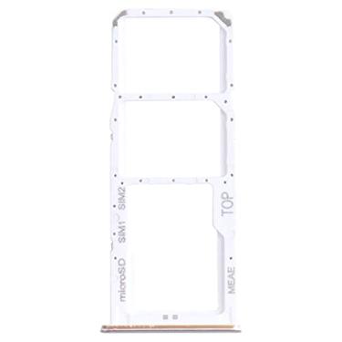 Imagem de HUANGYUNCHAO Acessórios telefônicos Bandeja de cartão SIM + Bandeja de cartão SIM + Bandeja de cartão Micro SD para Samsung Galaxy M51 SM-M515 Substituição do telefone celular