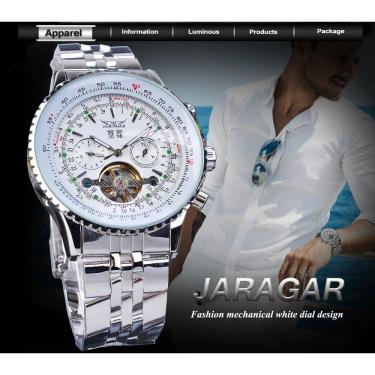 Imagem de jaragar marca relógios de luxo masculino,esporte relógio pulso automático mecânico tourbillon .