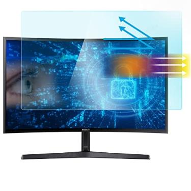 Imagem de Protetor de tela antirreflexo anti-luz azul de 24 polegadas para monitor Dell/HP/Acer/ViewSonic/ASUS/Aoc/Samsung/Sceptre/LG/PHILIPS/Amazon 61.0 cm 16:9 padrão/curvo e tela sensível ao toque, cuidados