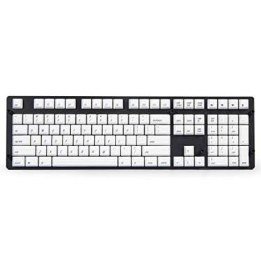Imagem de Qisan Conjunto de teclas PBT Keycaps 108 Key Cherry Profile Keycaps para teclado mecânico para jogos 61/87/104/108 MX Switches (branco)