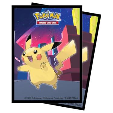 Imagem de Ultra PRO - Série de galeria: skyline cintilante 65 ct Deck Protector® mangas para Pokémon, edição limitada de colecionador, acessórios de capa protetora segura durável para jogo de cartas