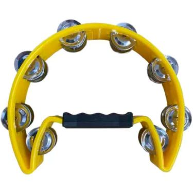 Imagem de Pandeirola Meia Lua Mxt Profissional Amarelo