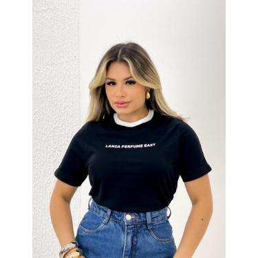 Imagem de Blusa T-Shirt Detalhe Mangas 502Ts004628 - Lança Perfume