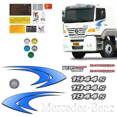 Imagem de Faixa Lateral MB 1944 S Azul + Adesivo Testeira + Emblemas - SPORTINOX