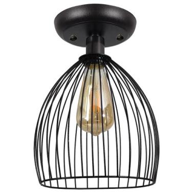 Imagem de Plafon Aramado Balloon preto Sala Quarto cozinha banheiro - CM GLASS -