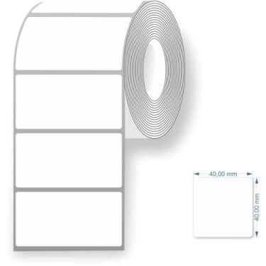 Imagem de Etiqueta para Balança Térmica Neutra 40X40MM  25 Metros (pacote com 5)