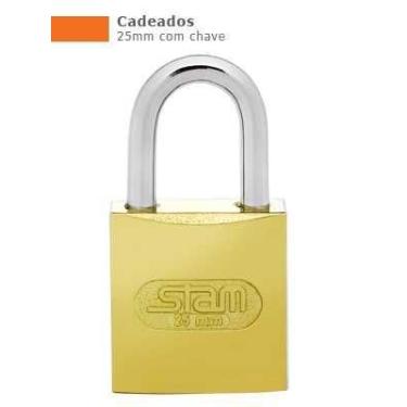 Imagem de Cadeado Zamac E-Coat 25mm - Stam - STAM METALURGICA SA