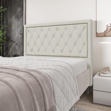 Imagem de Cabeceira Centaurus 160 Couro Aradecor, Bege, QUEEN