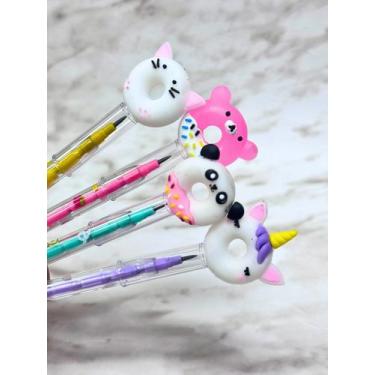 Imagem de KIT 12 Lapiseira Troca Ponta Lápis Refil Material Escolar Papelaria Fo