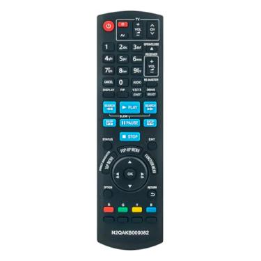 Imagem de Controle remoto de substituição N2QAKB000082 compatível com Panasonic DMP-BD65 DMP-BD45 DMP-BD85 DMPBD85 DMPBD45 DMPBD65 Blu-ray Disc DVD Player