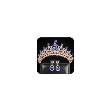 Imagem de JWICOS Coroas de cristal para mulheres e meninas tiaras com pente rainha strass coroa princesa tiara para concurso festa de formatura tiara elegante para noivas de casamento, one size, Cristal