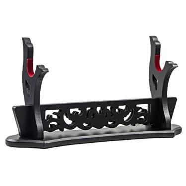 Imagem de Ekkhysis Suporte Para Espada De Videira, Suporte Acolchoado De 1 Camada Para Katana, Suporte Para Exibição De Lâmina De Cosplay De Samurai Tanto Rapier Tanjirou Demon Slayer (1 Camada)