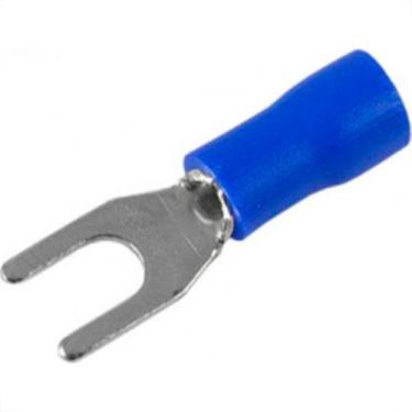 Imagem de Terminal Pre-Isol Forquilha 1,5-2,5 F4,3 Azul - Kit C/100 Unidades - P