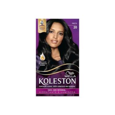 Imagem de Tintura Creme Wella Koleston 20 Preto, Preto