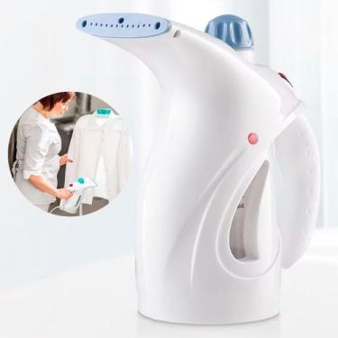 Imagem de Passadeira a Vapor Compacta Branco Prática para Cortinas 110v