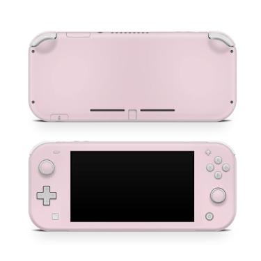 Imagem de Tacky Design Película de cor sólida compatível com o envoltório Nintendo Switch Lite, película lisa minimalista para Nintendo Switch Lite, decalque de vinil premium 3M (rosa pastel)