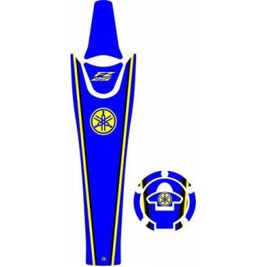 Imagem de Adesivos Faixa Gravata Bocal Yamaha Fz25 Resinado Azul - Resitank