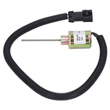 Imagem de Válvula Solenóide Desligada do Combustível, Solenóide de Parada do Motor 1503es 12A5SUC9SCC28, Alumínio, ABS, 12V DC, para V2203 DI, Vetor de Transportadora 1800