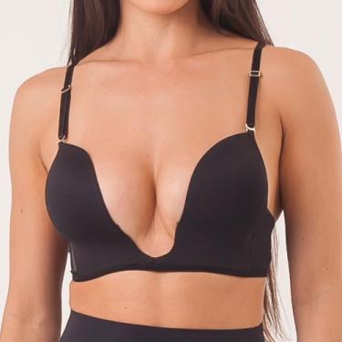 Imagem de Sutiã Decote Profundo - Decote U - Push Up - Nayane Rodrigues, Chocola