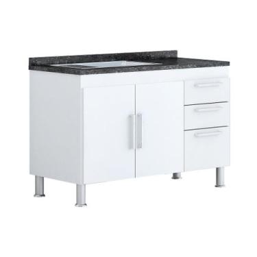 Imagem de Balcão de Pia Gêmeos 1,20 - Branco - Quarta Divisão