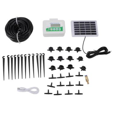 Imagem de Timer de rega inteligente Economia de energia programável com painel solar Timer de irrigação automática para jardim de terras agrícolas Material ABS 10.5x6.9x4.3cm