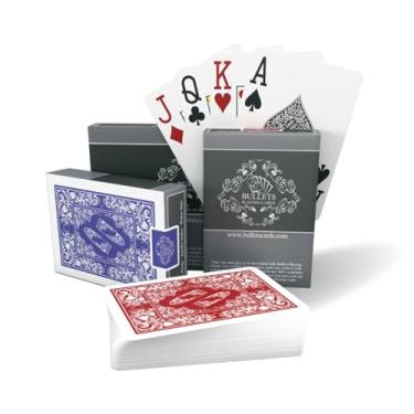 Imagem de Bullets Playing Cards | Waterproof Plastic Playing Cards – 2 Decks Poker Size with Jumbo Index, Smooth Front & Easy-Grip Back – Ideal for Texas Hold’em, Casino & Camping