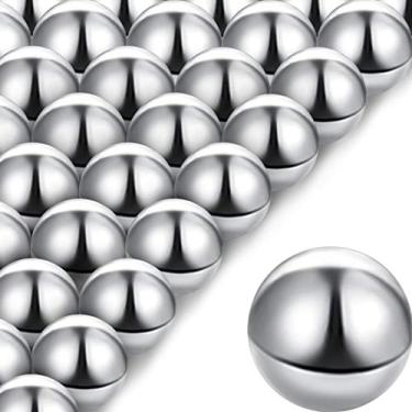 Imagem de 30 Pieces Labyrinth Replacement Steel Balls 0.5 Inch Replacement Balls Rust-Proof Metal Balls for Marble Runs