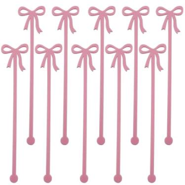 Imagem de XGNG 20 peças de acrílico rosa misturador de copos de vinho para decoração de festa temática/aniversário/casamento